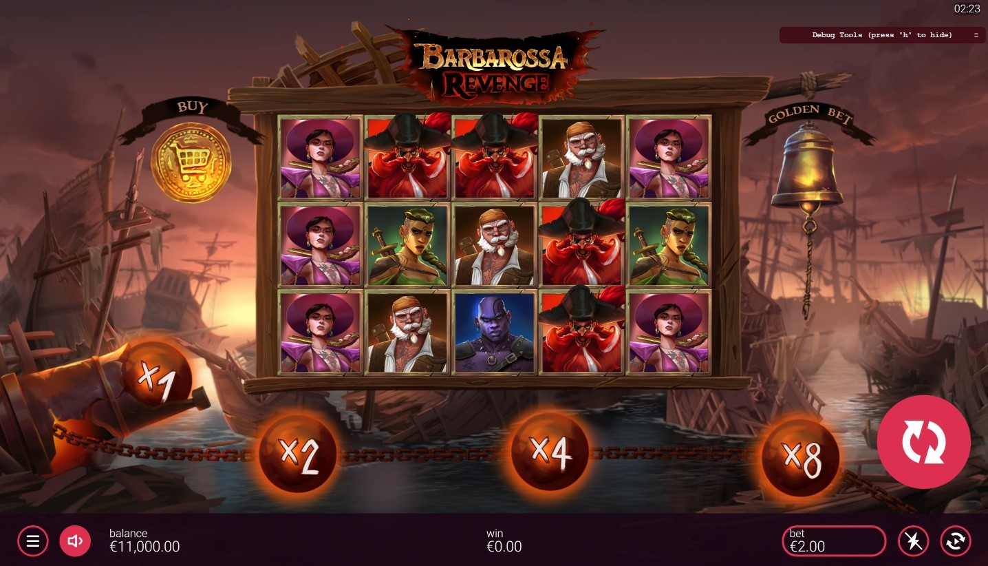 Barbarossa Revenge DoubleMax Slot Gameplay