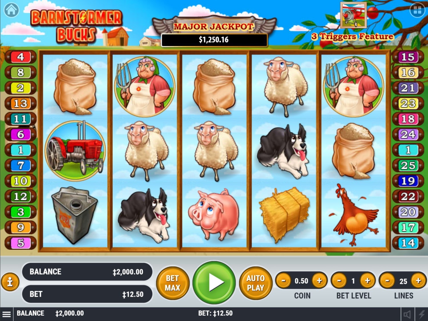 Barnstormer Bucks Slot Gameplay