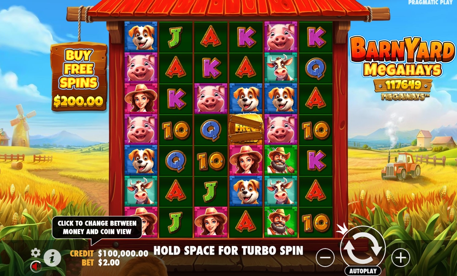 Barnyard Megahays Megaways Slot Gameplay