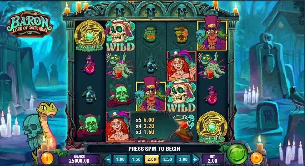 Baron Lord of Saturday Slot Gameplay