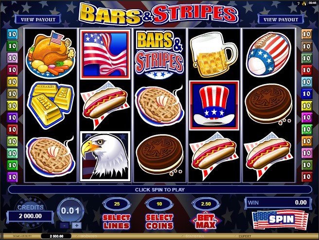Bars and Stripes Slot Gameplay
