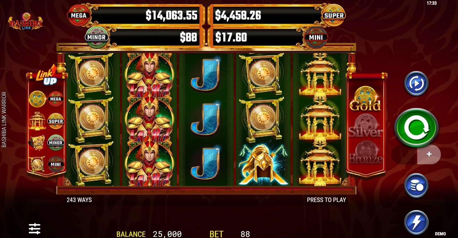 Bashiba Link Warrior Slot Gameplay