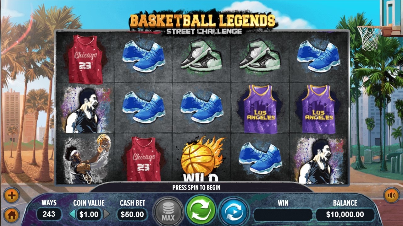Basketball Legends: Street Challange Slot Gameplay