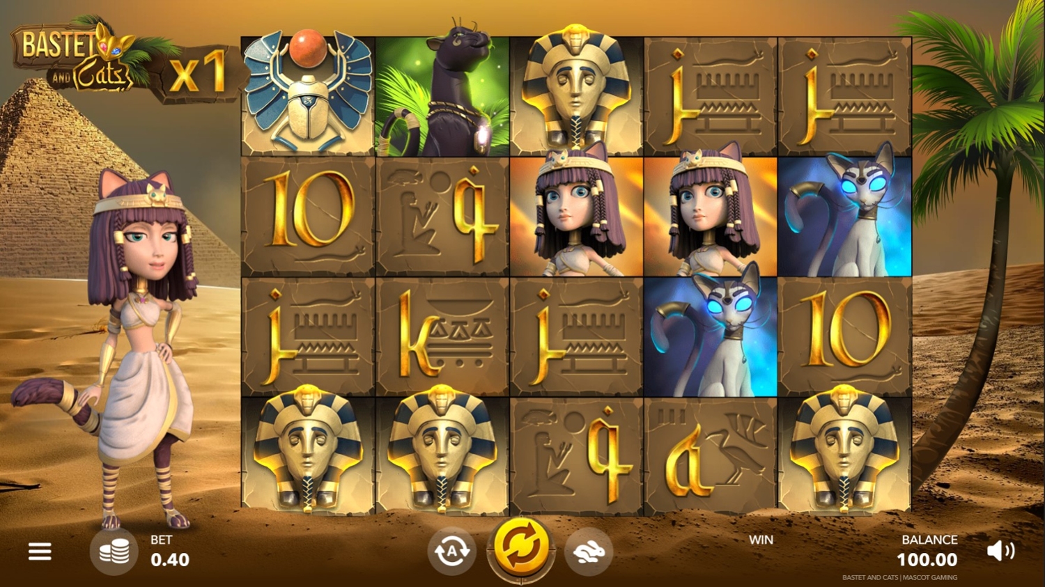 Bastet and Cats Slot Gameplay