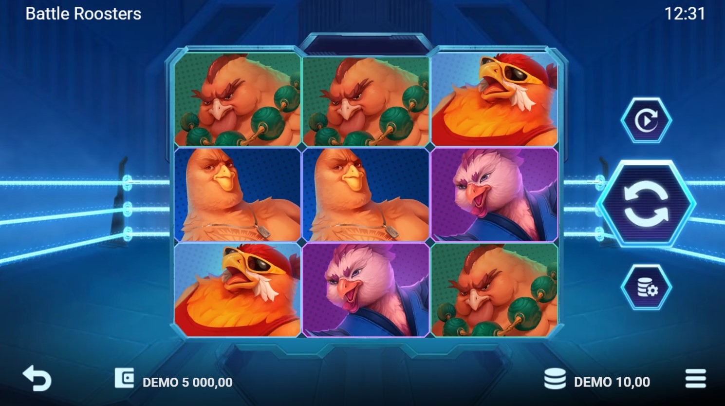 Battle Roosters Slot Gameplay