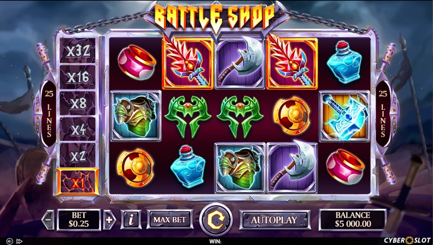 Battle Shop Slot Gameplay