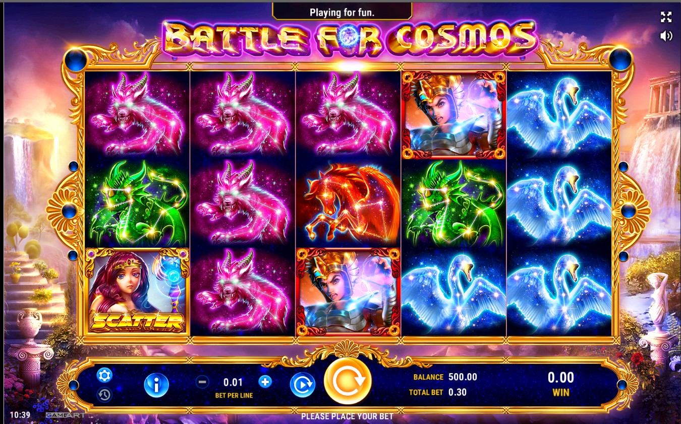 Battle for Cosmos Slot Gameplay
