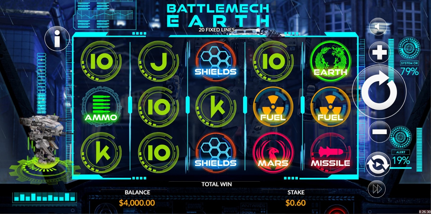 Battlemech: Earth Slot Gameplay