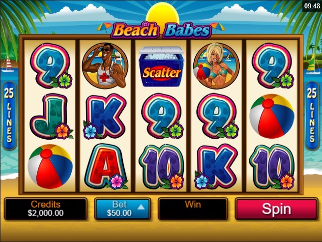 Beach Babes Slot Gameplay