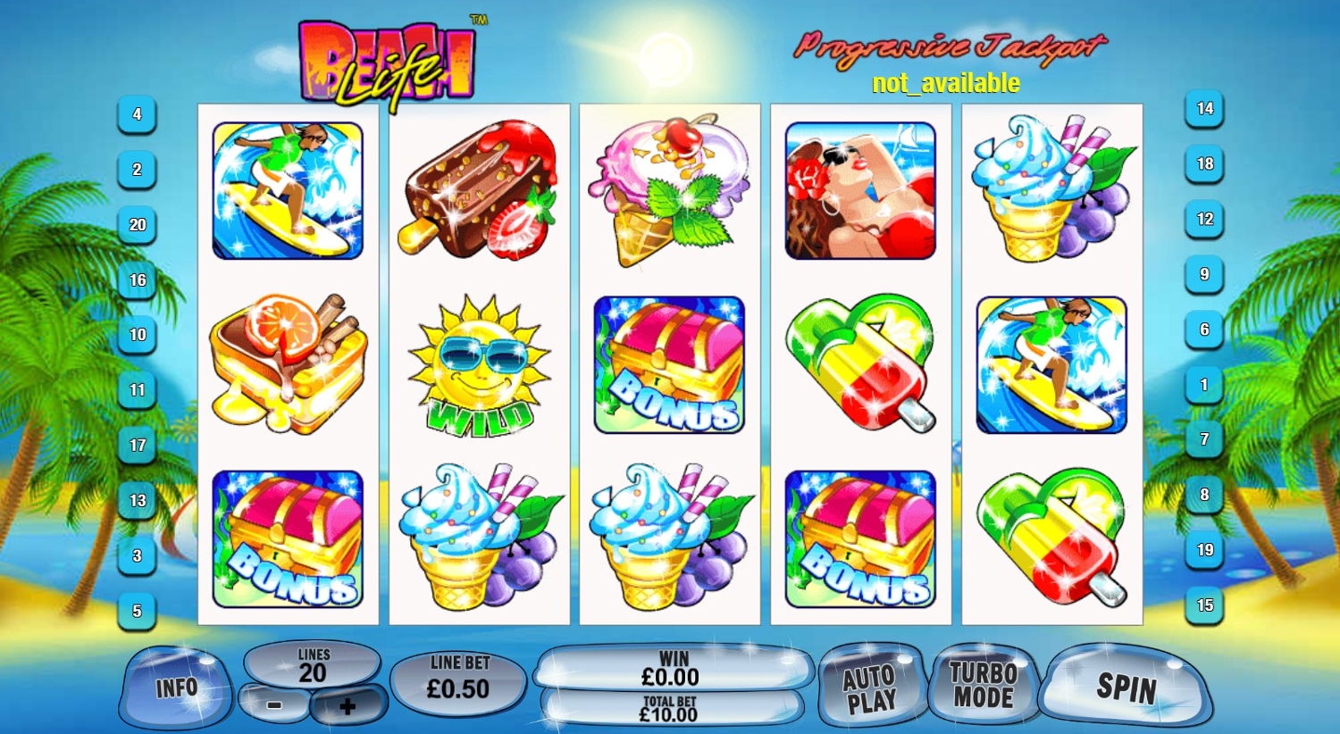 Beach Life Slot Gameplay