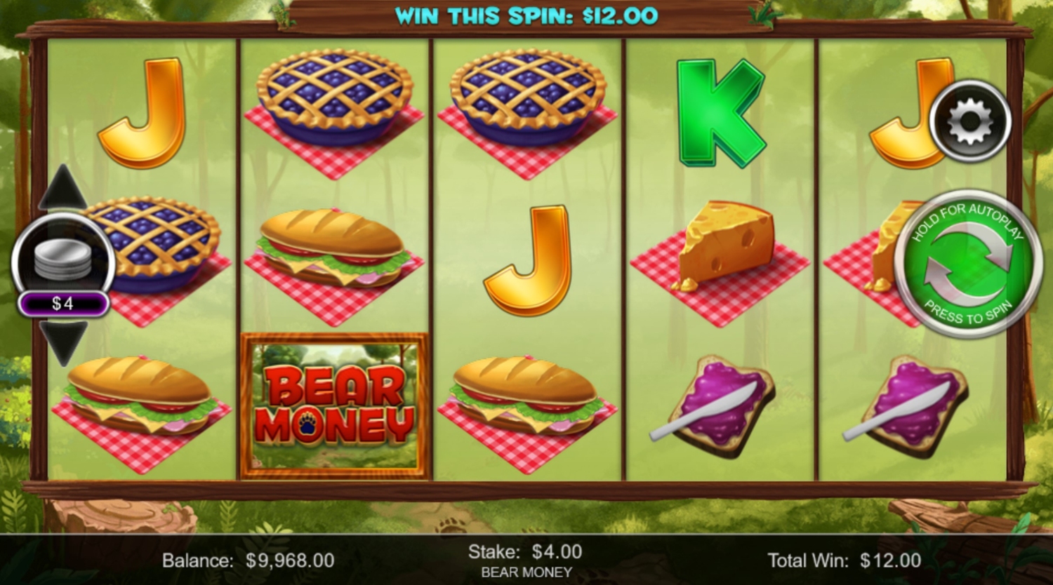 Bear Money Slot Gameplay