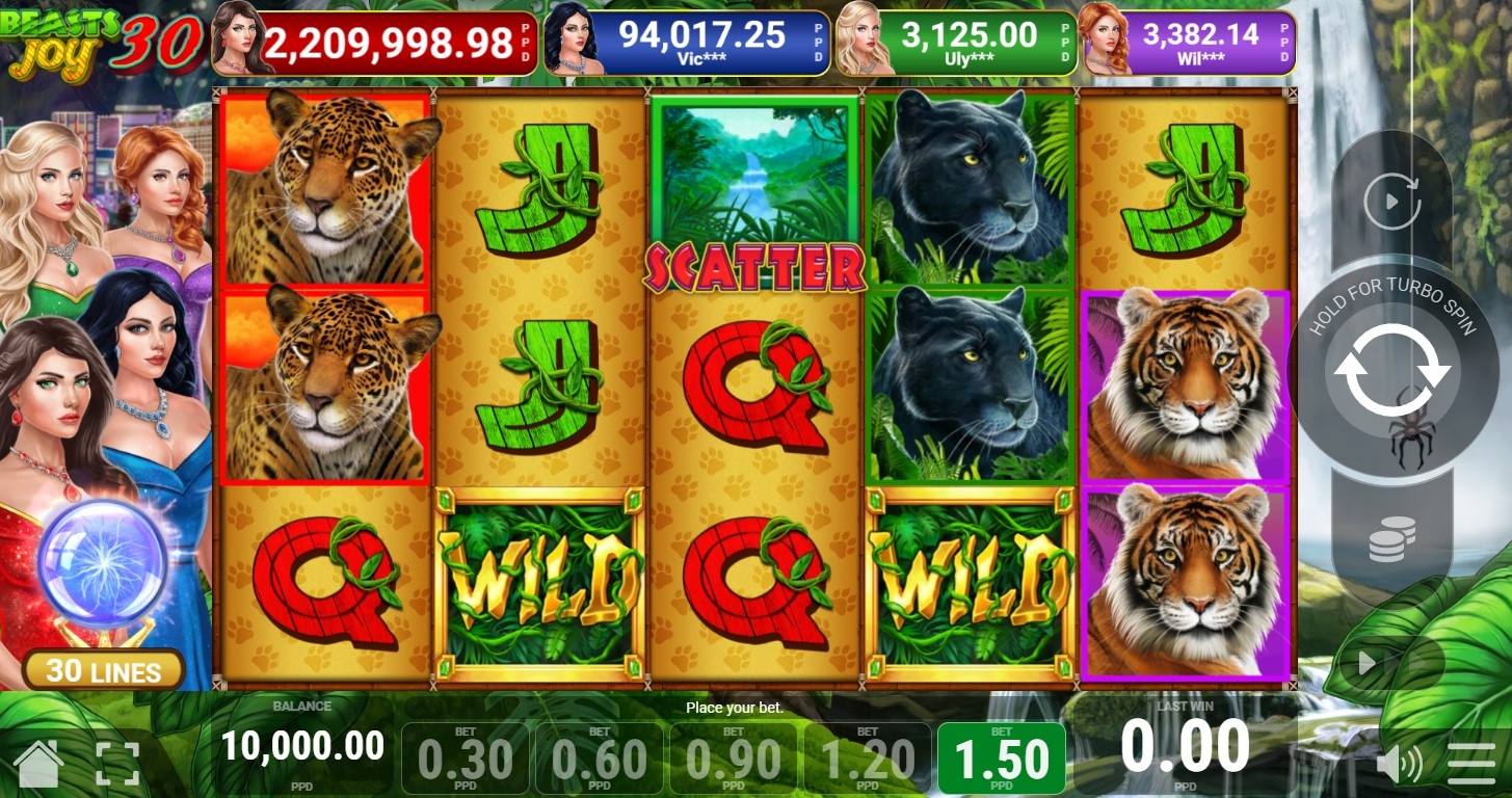 Beasts Joy 30 Slot Gameplay