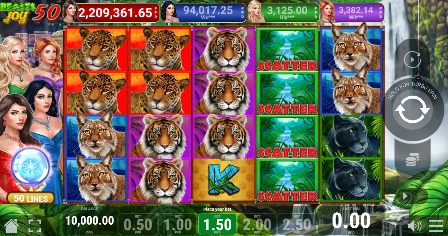 Beasts Joy 50 Slot Gameplay
