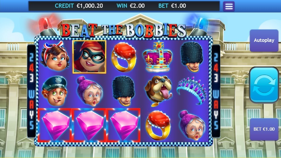 Beat the Bobbies Slot Gameplay