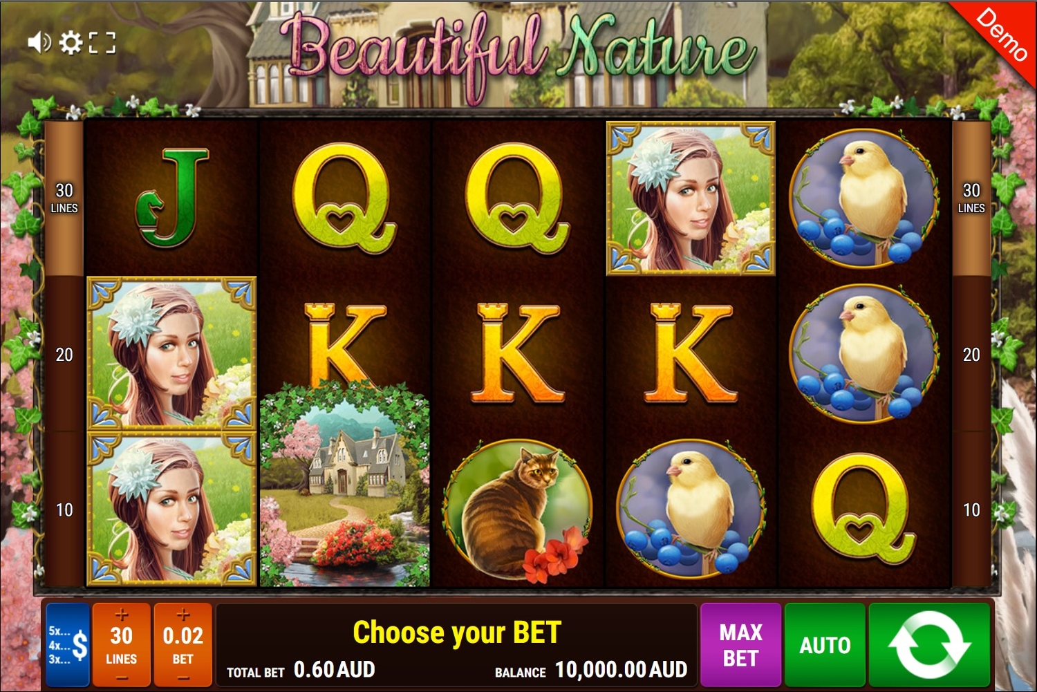 Beautiful Nature Slot Gameplay