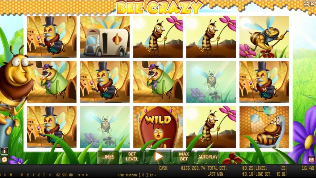 Bee Crazy Slot Gameplay