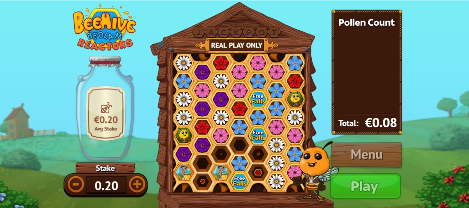 BeeHive Bedlam Reactors Slot Gameplay
