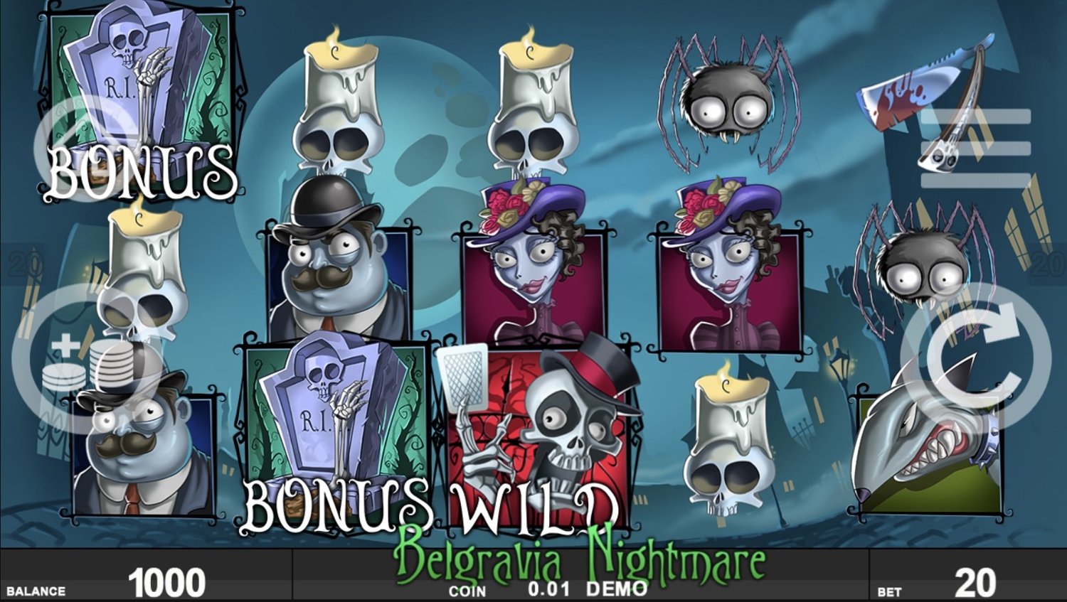 Belgravia Nightmare Slot Gameplay