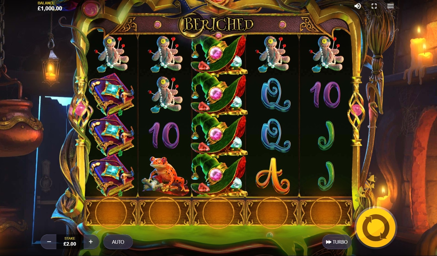 Beriched Slot Gameplay