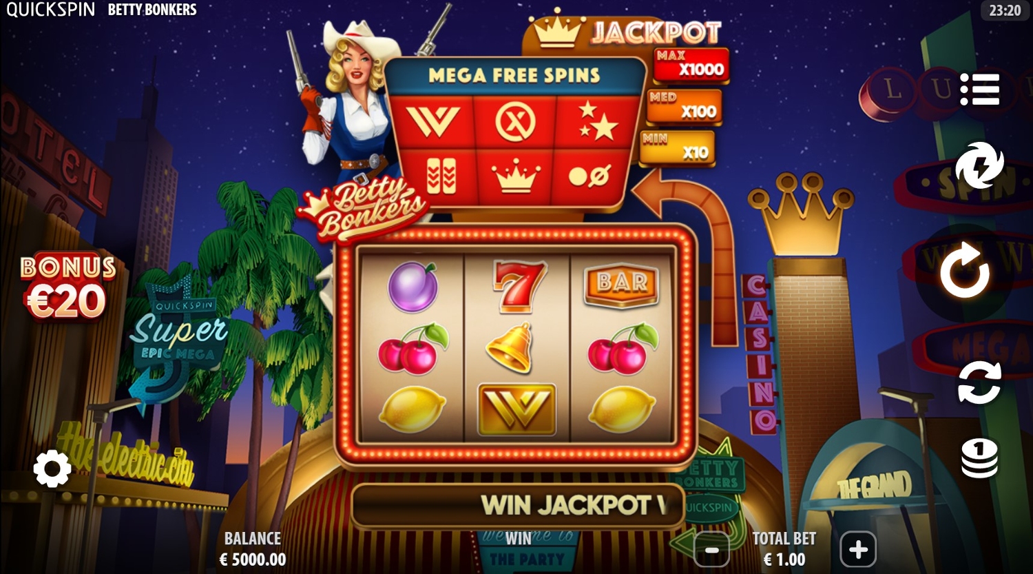 Betty Bonkers Slot Gameplay