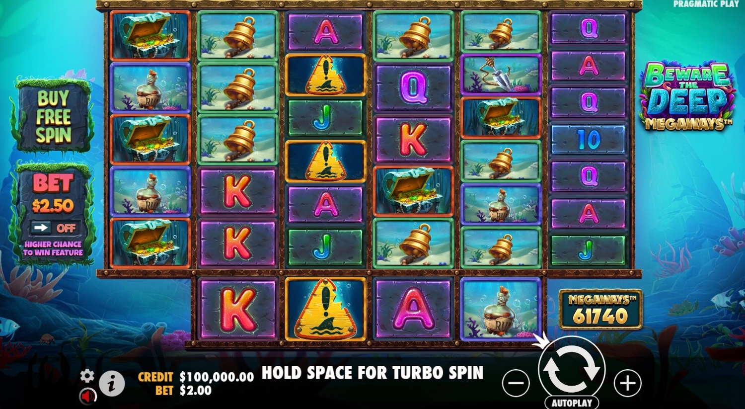 Beware The Deep Megaways Slot Gameplay