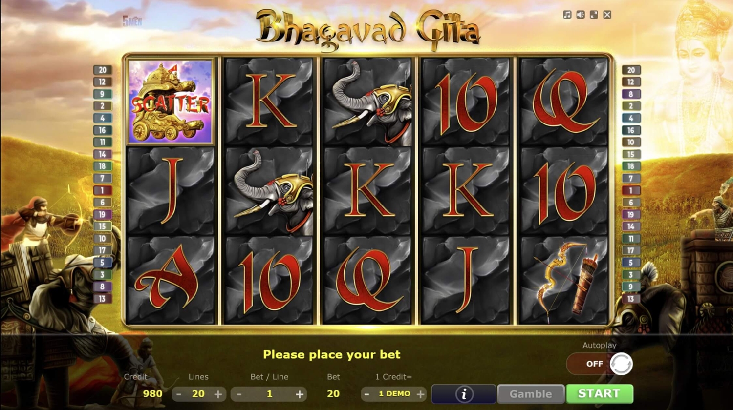 Bhagavad Gita Slot Gameplay