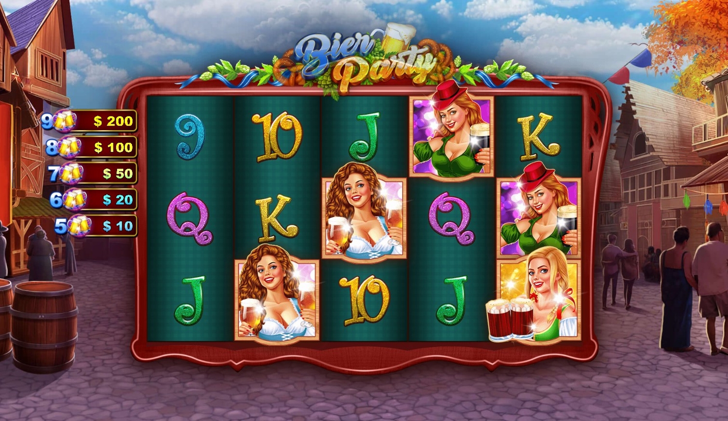 Bier Party Slot Gameplay
