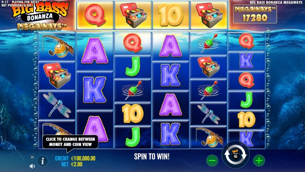 Big Bass Bonanza Megaways Slot Gameplay