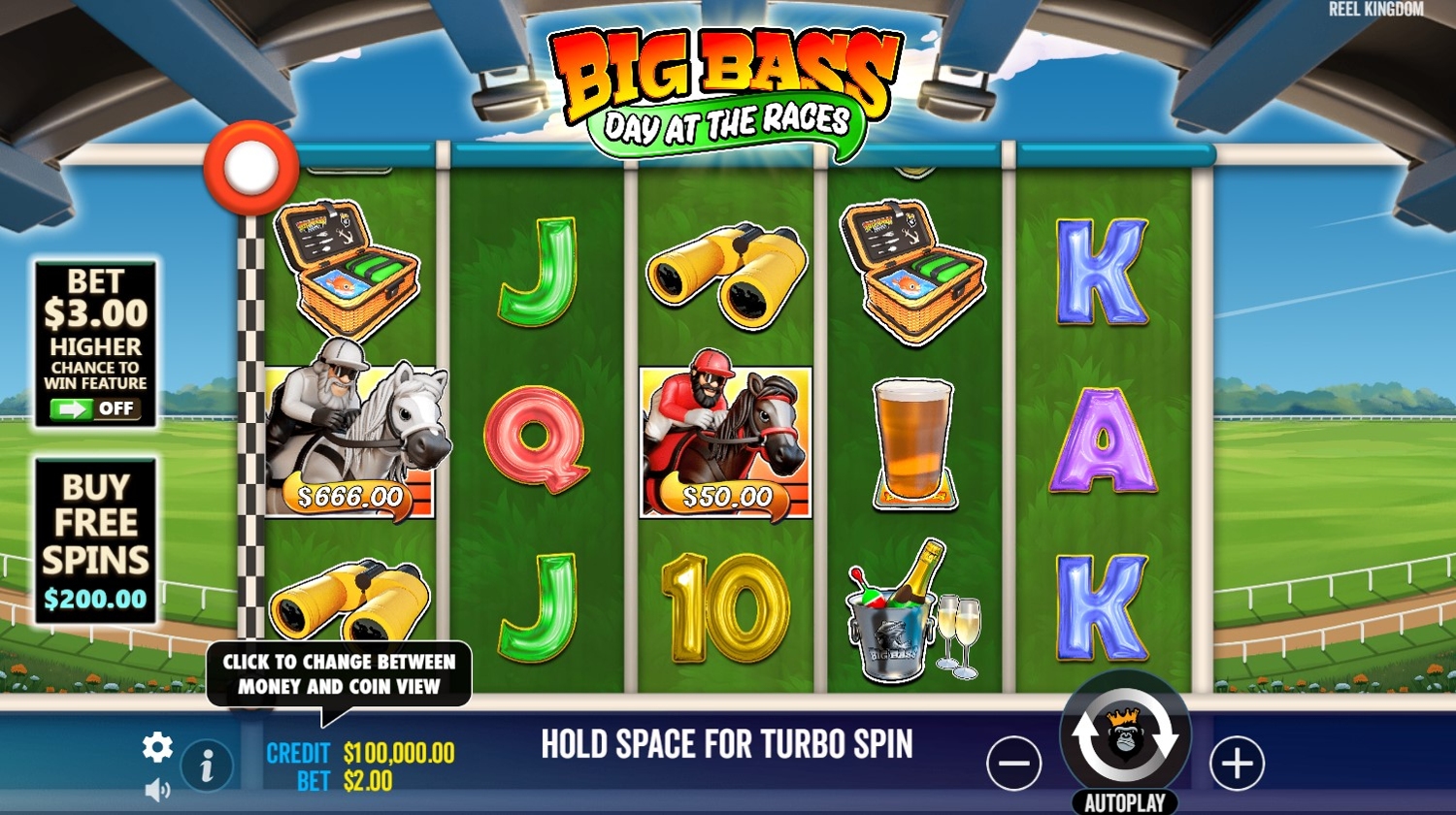 Big Bass Day At The Races Slot Gameplay