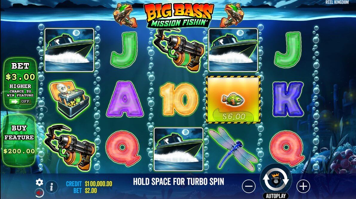 Big Bass Mission Fishin Slot Gameplay
