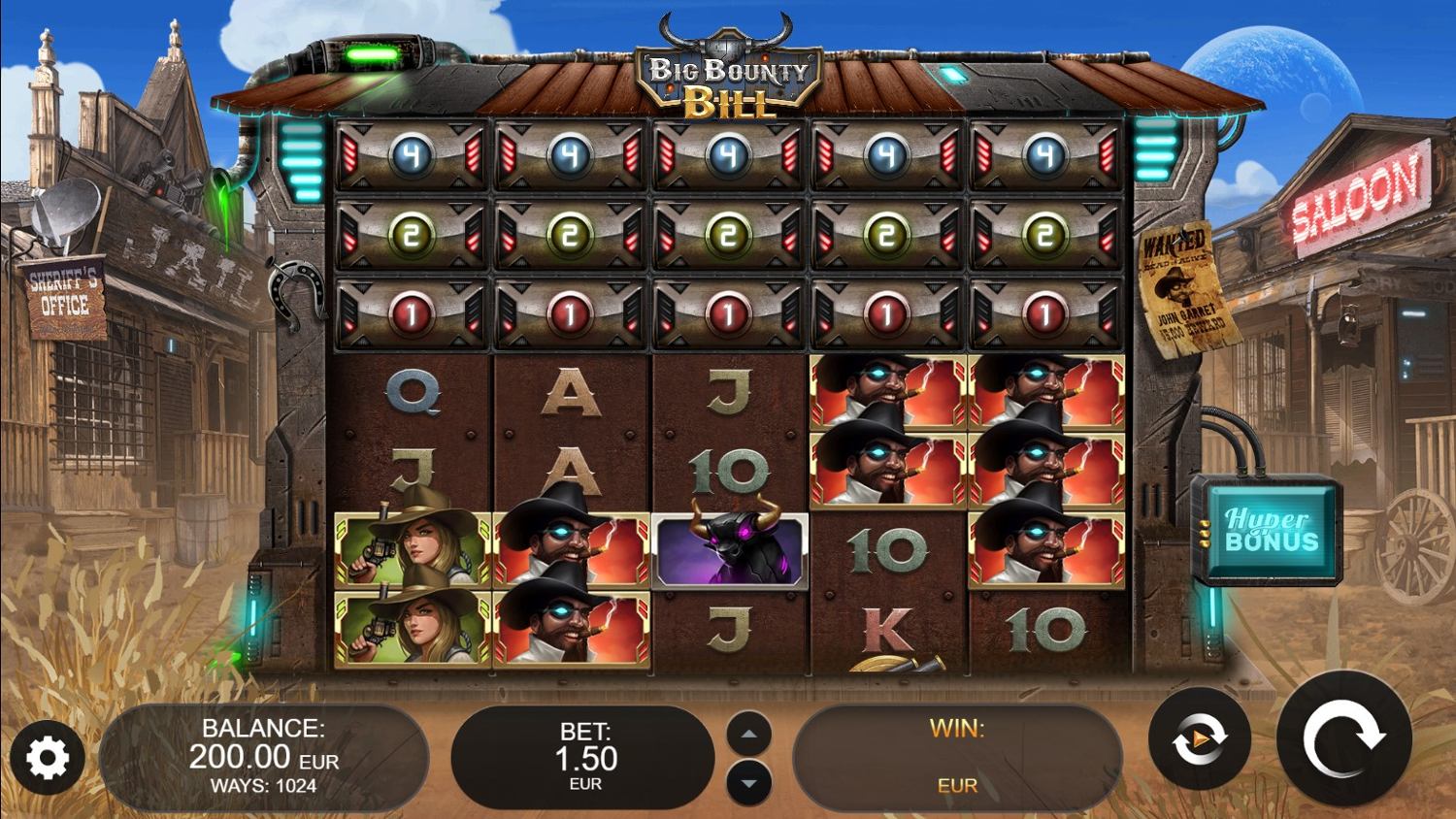 Big Bounty Bill Slot Gameplay