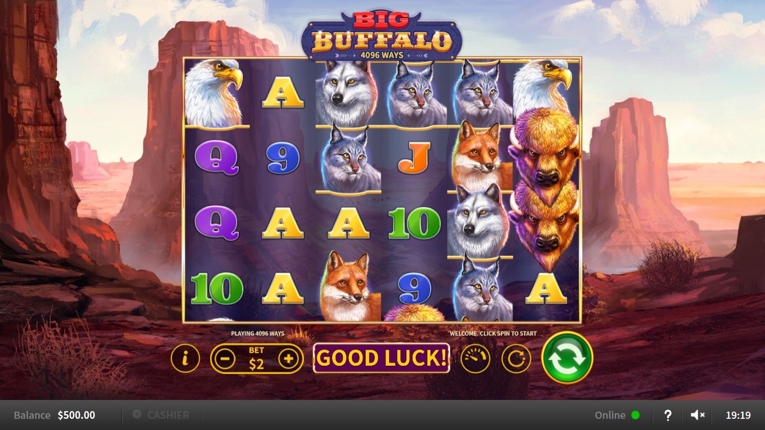 Big Buffalo Slot Gameplay