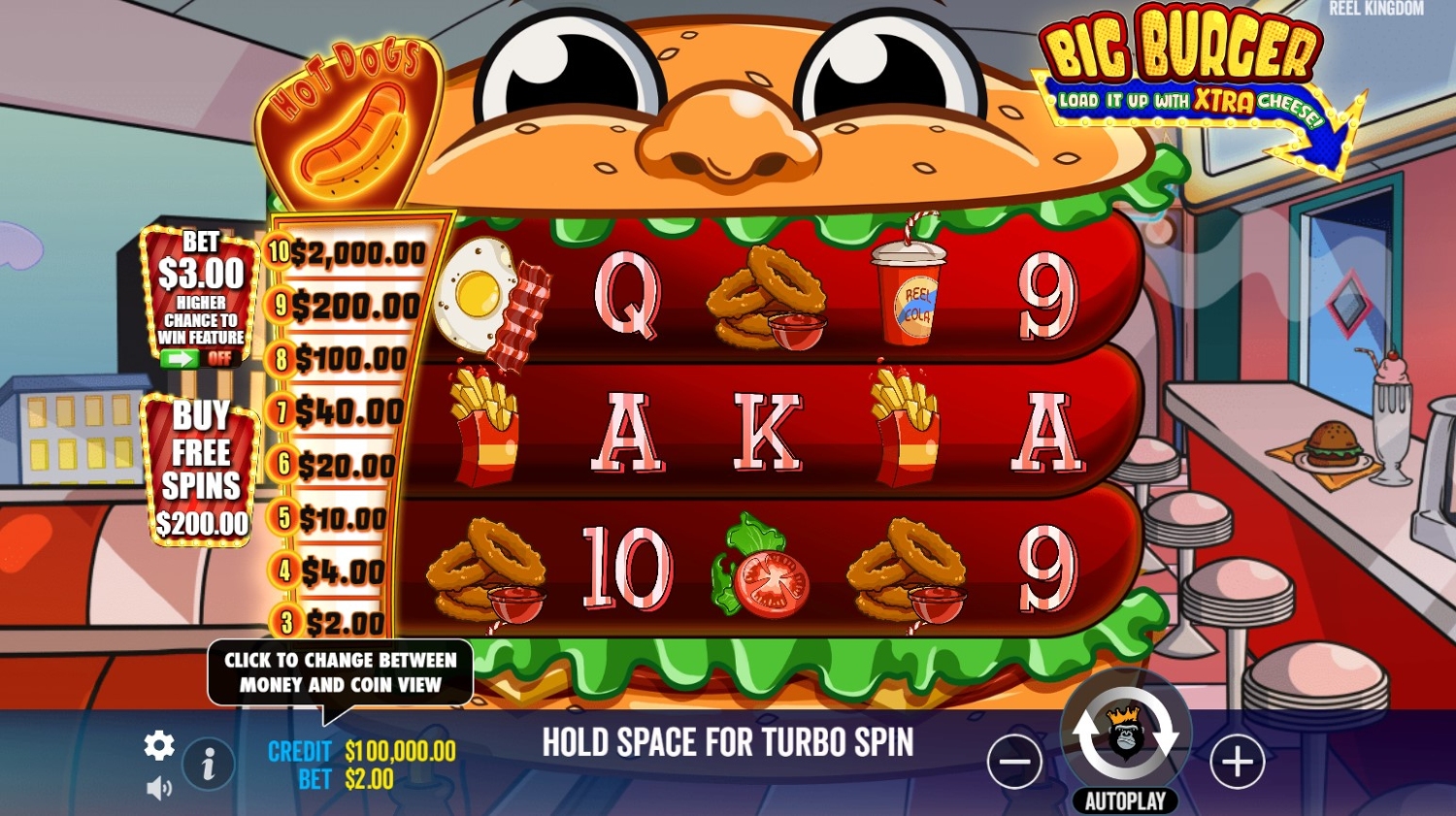 Big Burger Load It Up With Extra Cheese Slot Gameplay