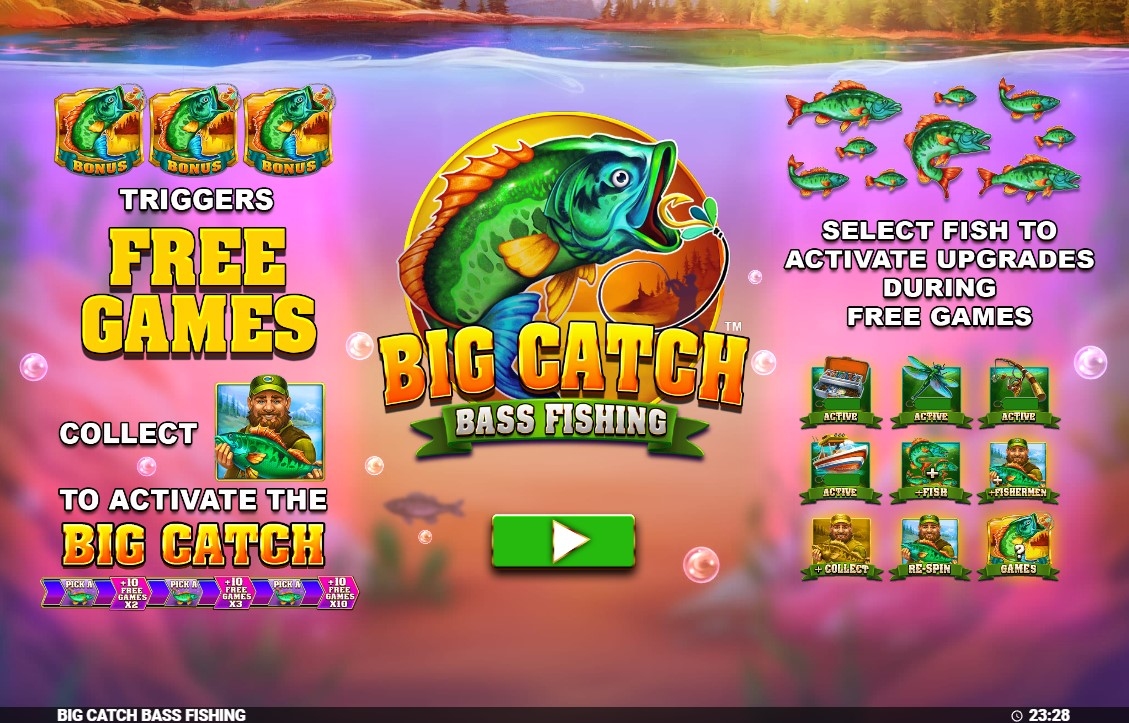 Big Catch Bass Fishing Slot Gameplay