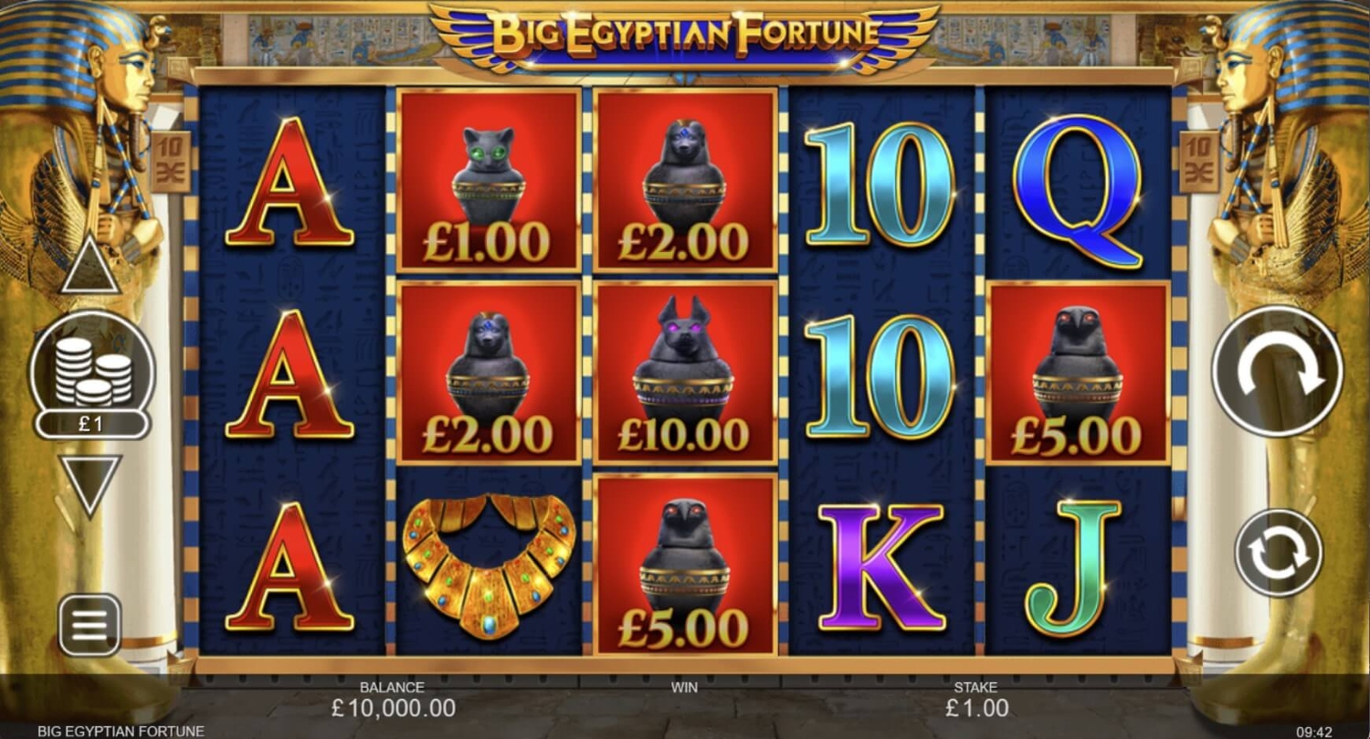 Big Egyptian Fortune Slot Gameplay