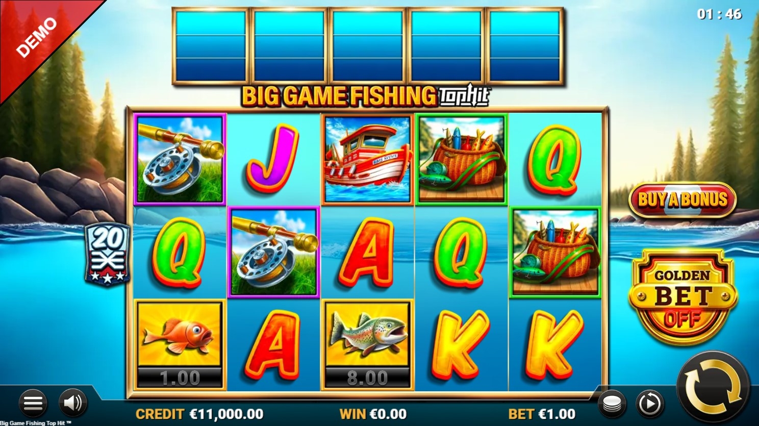 Big Game Fishing Slot Gameplay