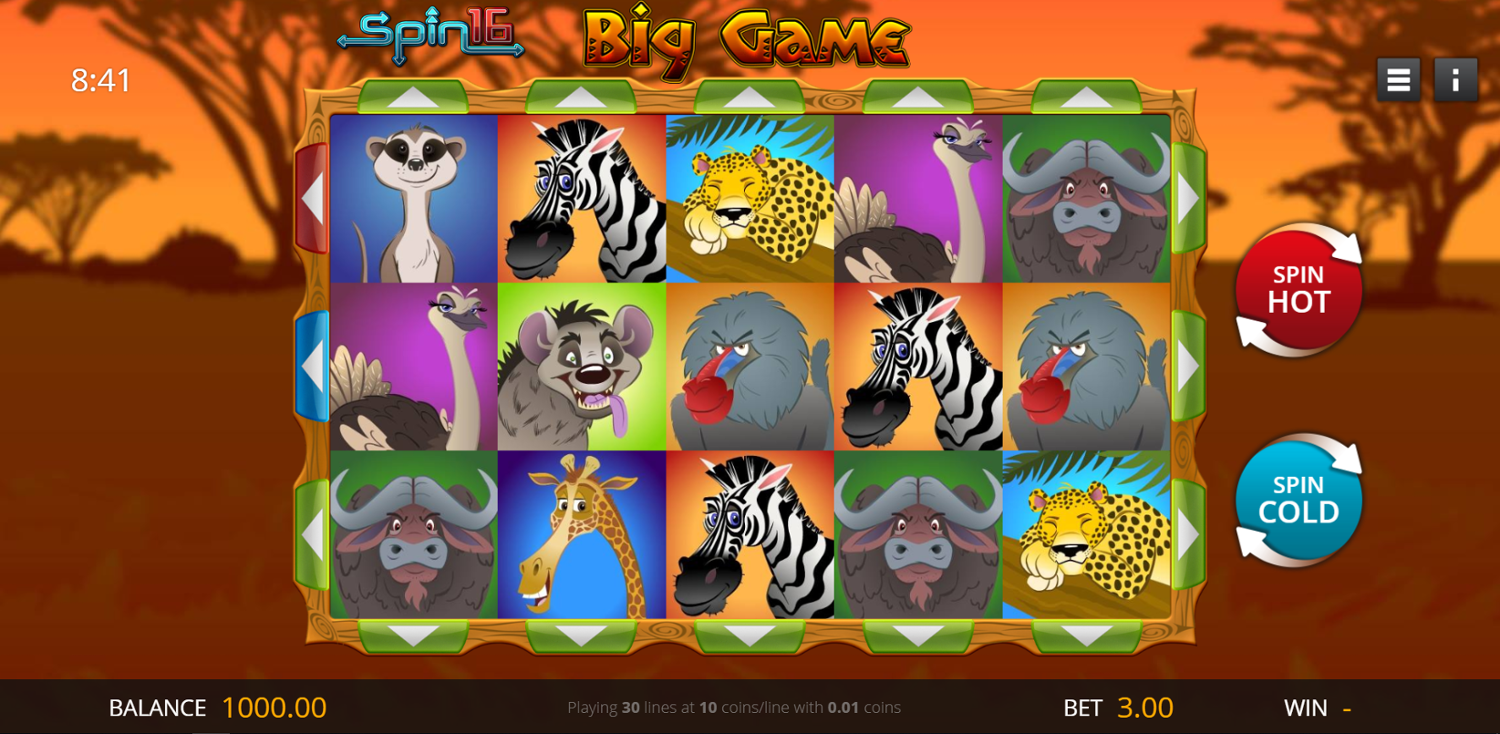 Big Game Spin 16 Slot Gameplay