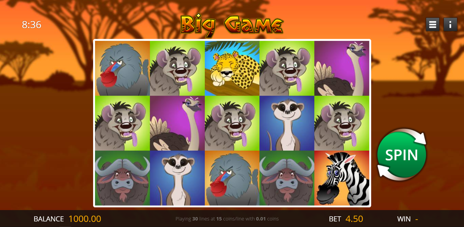 Big Game Slot Gameplay