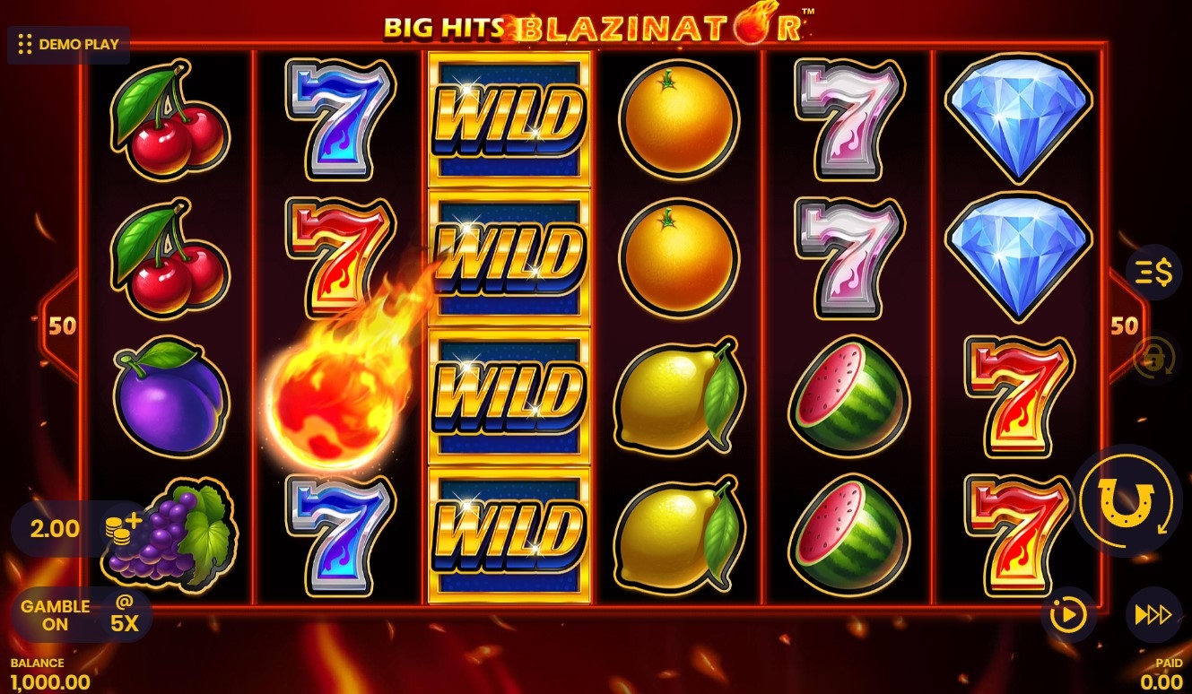 Big Hits Blazinator Slot Gameplay
