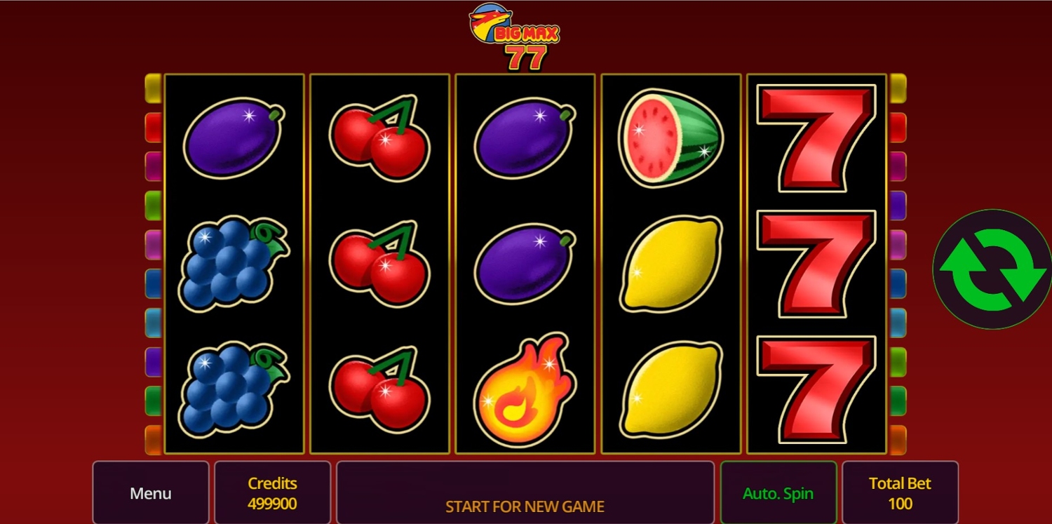 Big Max 77 Slot Gameplay