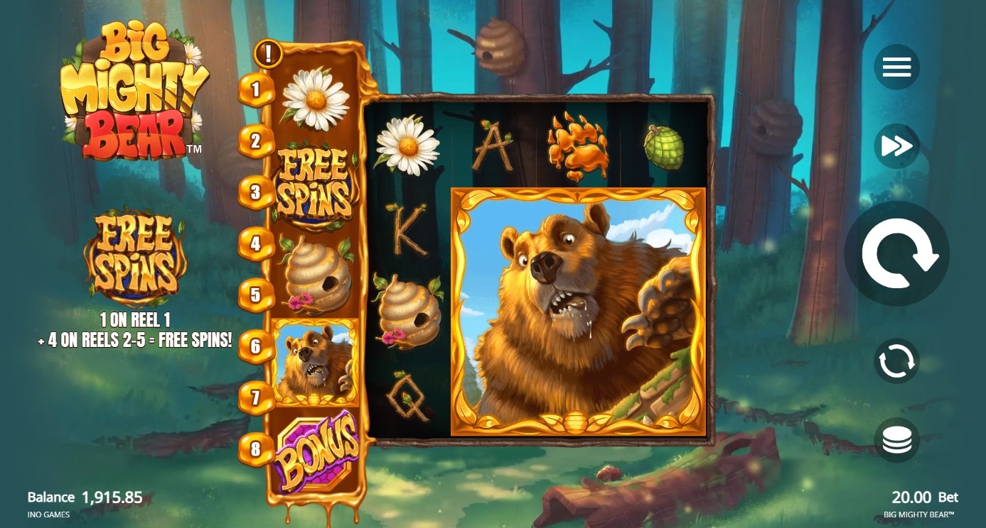 Big Mighty Bear Slot Gameplay