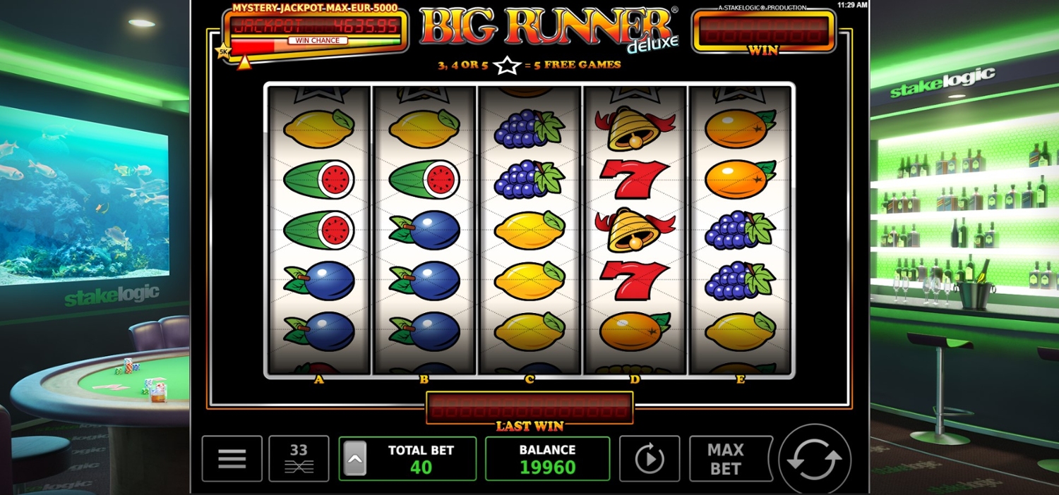 Big Runner Jackpot Deluxe Slot Gameplay