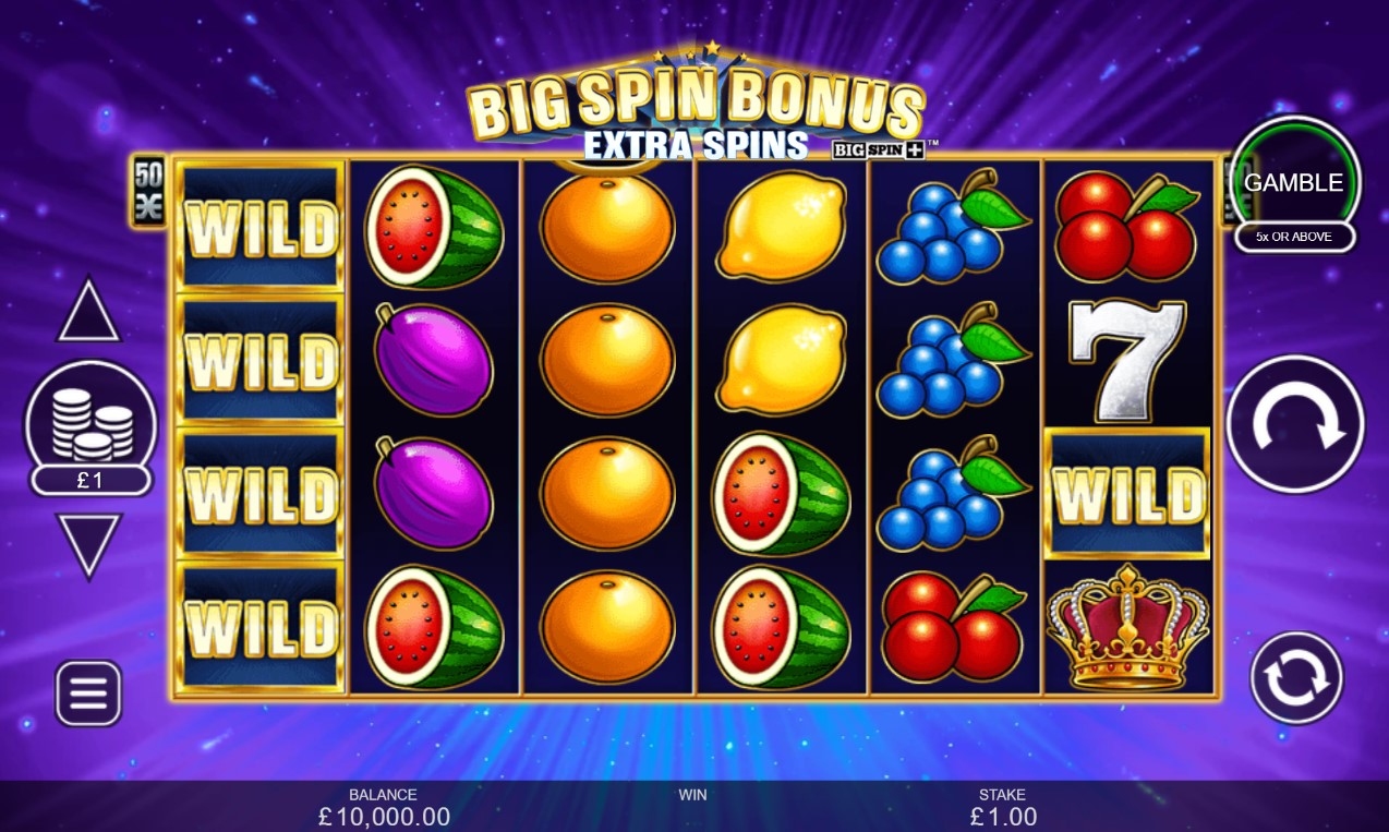 Big Spin Bonus Extra Spins Slot Gameplay