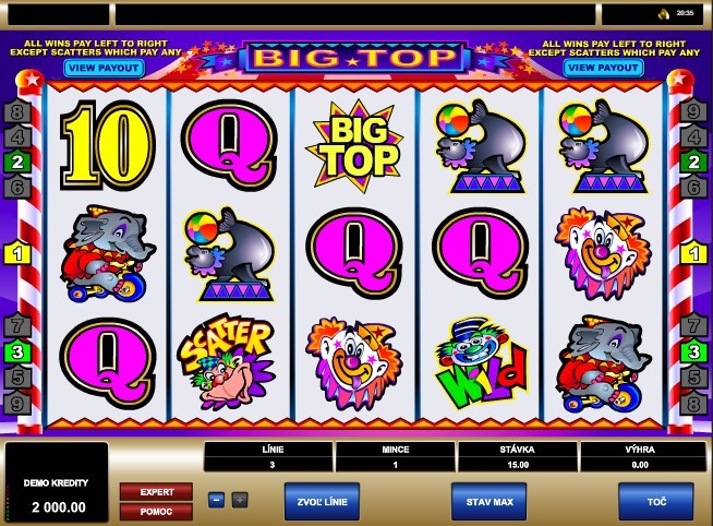 Big Top Slot Gameplay