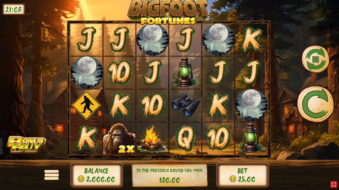 Bigfoot Fortunes Slot Gameplay