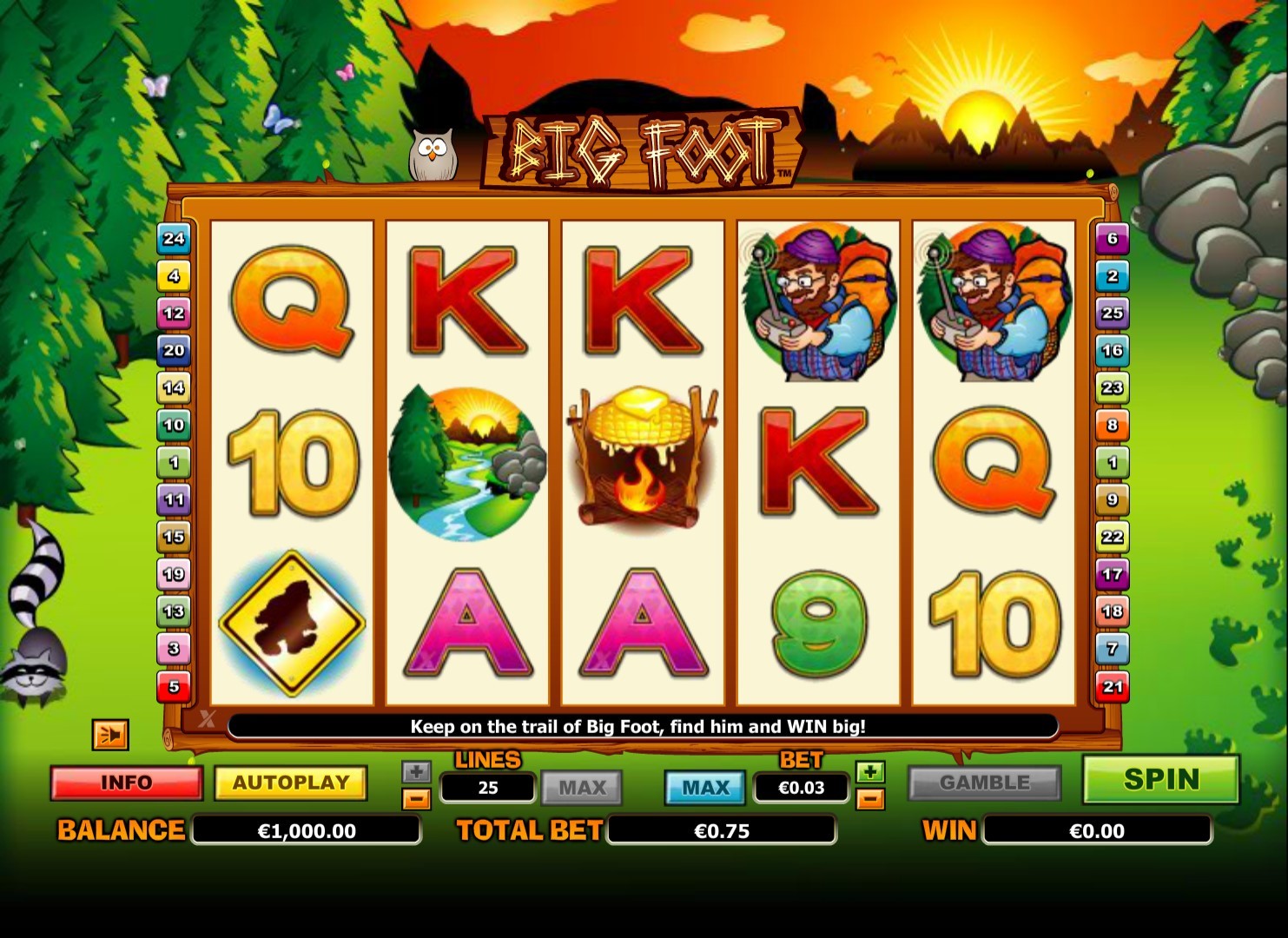 Big Foot Slot Gameplay