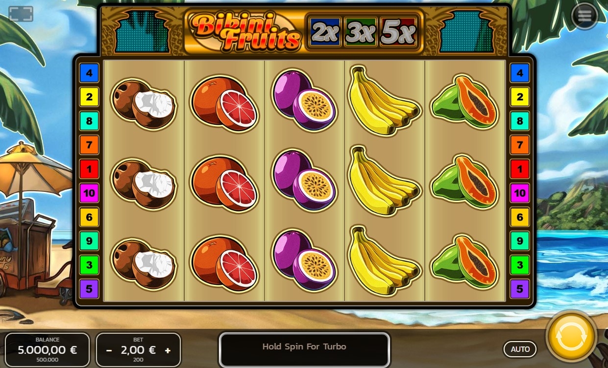 Bikini Fruits Slot Gameplay