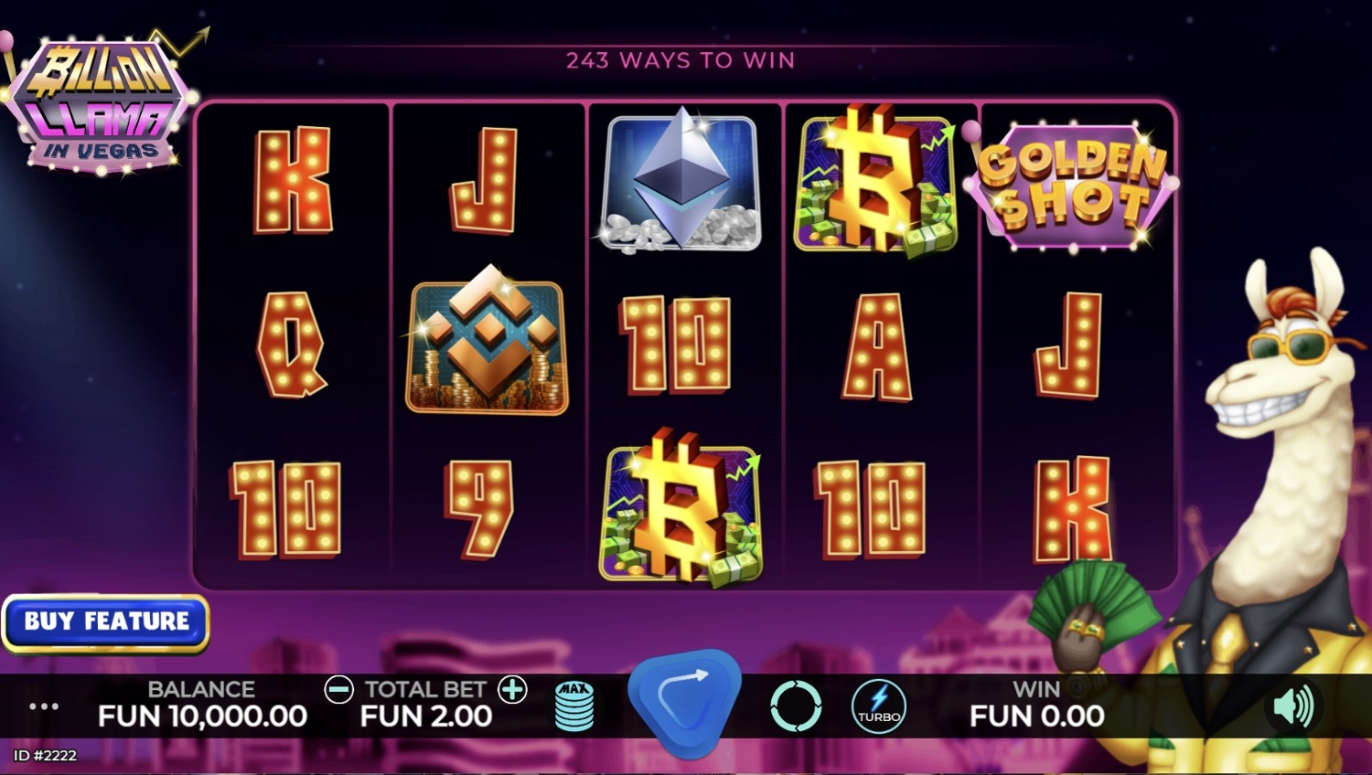 Billion Llama in Vegas Slot Gameplay