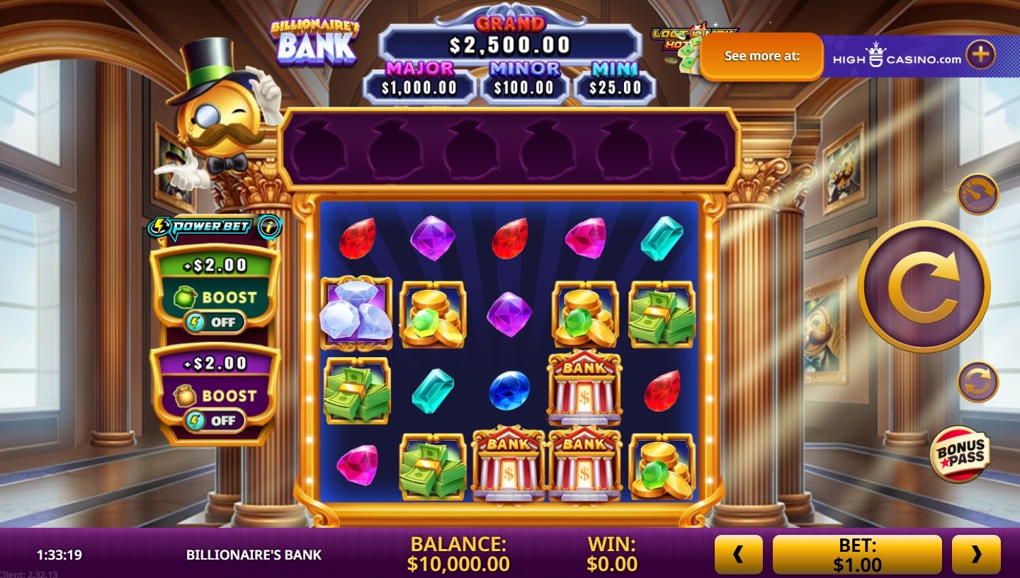 Billionaire's Bank Slot Gameplay
