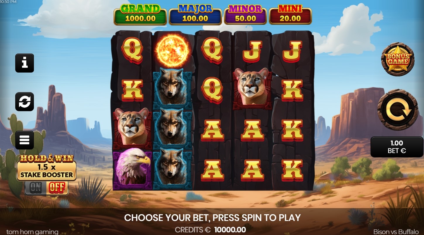 Bison vs Buffalo Slot Gameplay